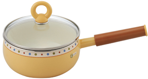 チャオ片手鍋(18cm)マンゴーイエロー