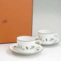 Hermes エルメス ペアカップ&ソーサー 7916 メスクラン