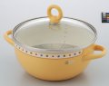 チャオゆで蒸し兼用鍋(23cm)マンゴイエロー 